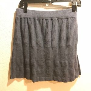 Prana Knit Skirt Gray Indigo Sz Small MSRP $75